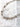 Silver plated link bracelet with bold knot details on marble background – Matte Jewelry Collection