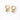 Brody Huggie Earrings gold huggie earrings with sphere drop minimal modern design.