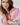 Model wearing Bubble Shirt in pink and aqua abstract print with puff sleeves — Matte Concept Store