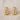Gold teardrop stud earrings with pearl details on white linen backdrop, Dewdrop Stud Earrings.