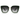 Dorina Sunglasses in deep green with oversized square silhouette and gradient lenses for a sleek contemporary look.