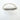 A stretch bracelet with silver-colored beads, displayed on a white surface.