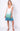 Mamba Ombre Wrap Dress white to green gradient mini dress full front view.
