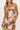 Otti Maxi Dress strapless leaf print maxi dress close-up front view showing neckline and print.