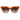 Palais Sunglasses with cat-eye frame in translucent amber tortoiseshell acetate and brown gradient lenses, featuring an upswept retro-inspired silhouette.