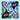 Paris Scarf with vibrant multicolor print on blue background, artistic square accessory photo for Matte.