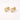 Pinda Stud Earrings gold pear cut zirconia stud earrings clear stone.