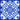 Sid Scarf square scarf with blue and white ceramic-inspired tile print featuring ornate symmetrical pattern and detailed border.