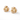 Suki Stud Earrings gold knot pearl stud earrings micro pearl textured design.