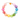 Terra Necklace multicolor beaded necklace laid flat with vibrant glossy beads bold fashion statement piece