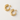 Alice Hoop Earrings featuring polished gold-plated chunky hoop earrings with a bold C-shaped silhouette, smooth mirror finish, lightweight hollow design, secure post-back closure, and modern statement style.