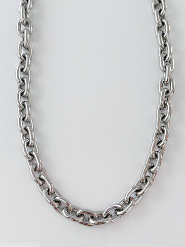 Ami necklace by Matte, 18-inch gold plated chain with 2-inch extender, minimalist style on neutral background