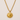 Bumert Necklace gold sun pendant necklace with bold celestial charm and yelllow suede cord