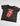 A black graphic t-shirt with a red and white 'The Rolling Stones' logo on the front.