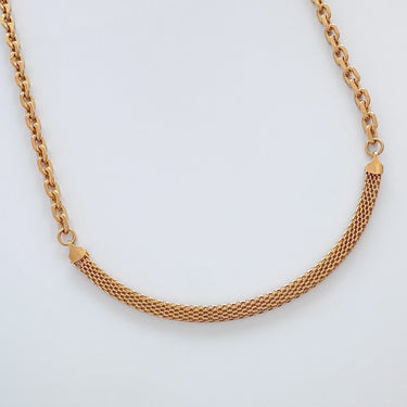Danica necklace by Matte, gold filled chain (16" + 2" extender) on white background