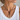 Model wearing the Fevi Necklace with a sculptural teardrop pendant on a dark cord styled over a white top.