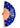 Blue hand fan with protective eye print and “Good Vibes Only” text – wooden handle – Matte