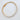 Greek bracelet gold plated tennis style with round cubic zirconia stones by Matte on white background