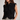 Black Harpenter sleeveless blouse with layered eyelet ruffles and classic collar.