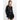 Front view of the Kayden oversized black blouse.