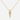 Lenat Necklace featuring a gold spike pendant with pavé crystal detailing on a fine gold chain against a neutral background.