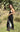 Side view of Neir Jumpsuit in black lurex fabric showing sleek silhouette — Matte Designer Collection