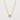 Orion gold-filled keeper charm necklace featuring a delicate gold chain and polished circular charm holder centered on a white textured background.
