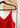 Terra Top in red close up showing sparkly strap.
