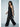 Sap matching set featuring a black satin lace-trim camisole with sheer floral lace wide-leg pants.