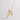 Sola Wings Necklace, double wing pendant shown with polished gold side and crystal detailing.