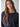 Close-up of the Talina lightweight navy blue knit cardigan highlighting the soft knit texture, rolled-edge finish, and relaxed construction.