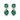 Talx Stud Earrings turquoise and gold statement earrings on neutral background, showing faceted stones and drop design with polished gold setting