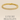 Gold tennis bracelet with bezel-set crystals styled on a soft neutral background – Matte Luxury Bracelets Collection