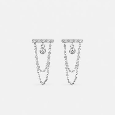 Maré Stud Chain Earrings