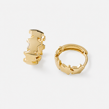 Gardenia Huggie Earrings