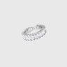 Baguette Alanna Eternity Ring Silver –  crystal on silver background