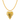 Amaita Necklace close-up of gold heart pendant necklace with sculpted textured finish and polished shine on neutral background.