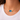 Austin Necklace worn on model featuring minimalist ocean-blue pendant layering look.