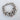 Silver Belle Bracelet chunky chain bracelet on white background