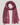 Matte Stardust Shimmer Scarf in Berry with fringe on a neutral background