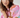 Model wearing Bubble Shirt in pink and aqua abstract print with puff sleeves — Matte Concept Store