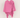 Ethereal Knot Wrap in Pink with draped silhouette and chic shoulder knot – Matte