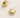 Evelina Hoops Earrings — small gold plated hoops on linen background, minimal, luminous, and elegant jewelry piece by Matte.