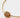 Galaxy Touch Pavé Necklace with gold-filled snake chain and square pavé gemstone pendant on white background