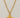 Golden Faith Necklace, chunky gold link chain with hammered cross pendant, bold statement jewelry by Matte
