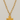 Golden Faith Necklace, chunky gold link chain with hammered cross pendant, bold statement jewelry by Matte
