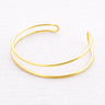 Gotland Gold Arm Cuff minimal double band gold arm cuff bracelet open adjustable design.