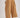 Back view of High-Rise Pleated Culotte Pants in taupe with wide cropped leg, pleated details, and cuffed hem