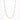 Iki Necklace gold zirconia version flat lay showing fine chain with small bezel-set clear stones on light neutral background with soft shadow.