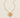 Ikigai Heart Necklace gold plated flat heart pendant necklace on neutral background